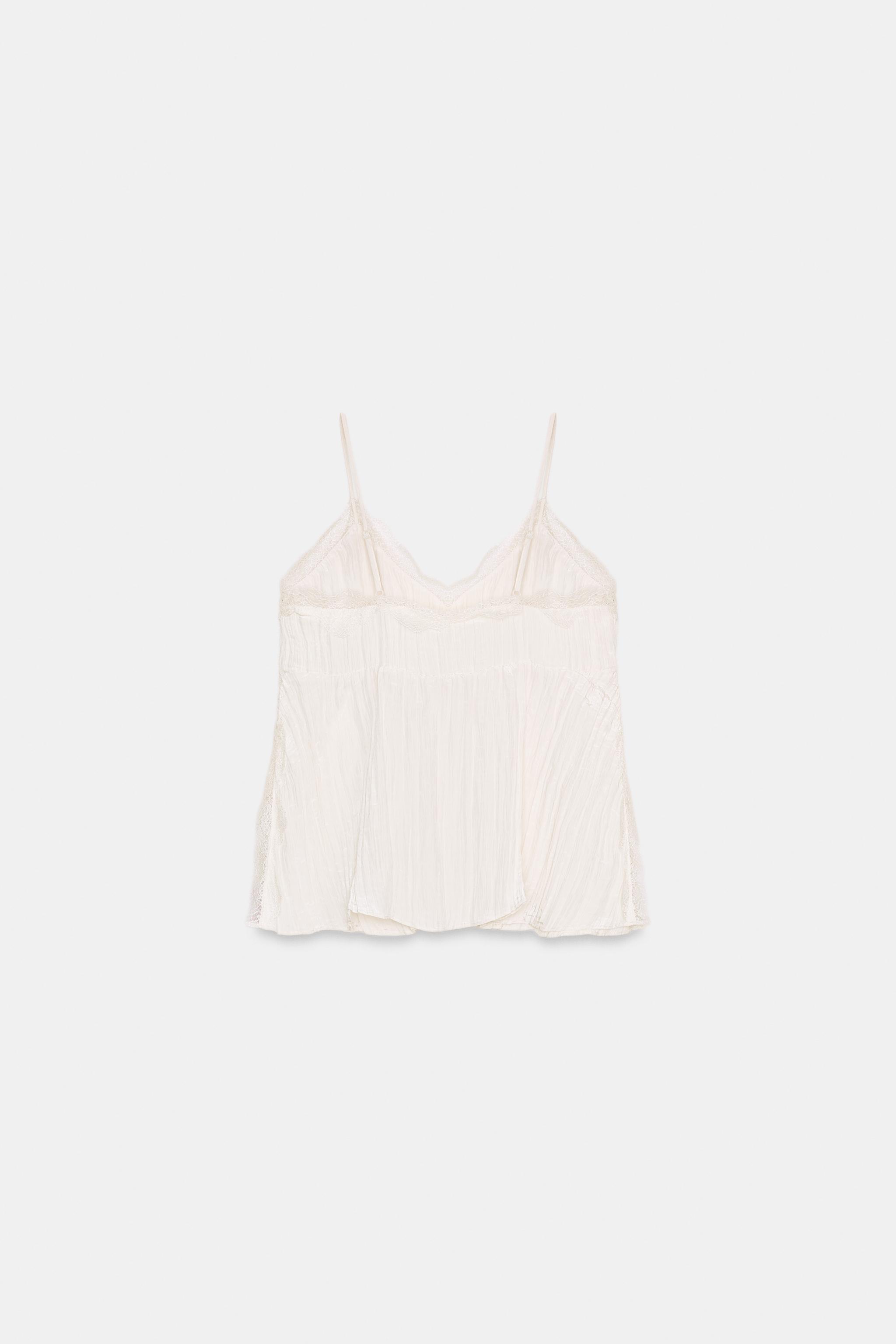 TOP STYLE LINGERIE EFFET FROISSÉ